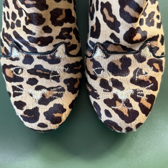 Charlotte Olympia Leopard ankle booties 100% pony hair (size 38/ 8) - Picture 3 of 11